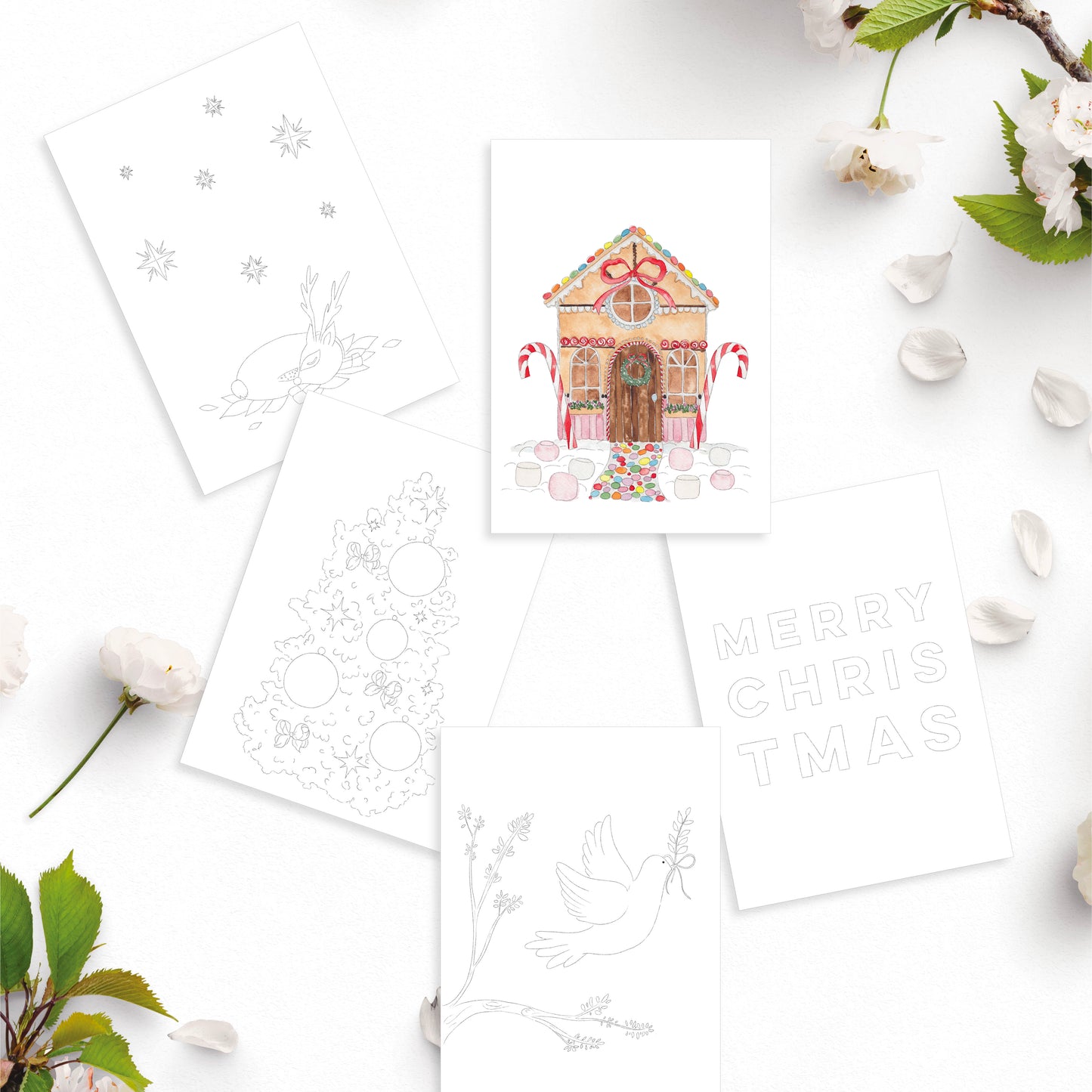 Watercolour Cards - Christmas (2)