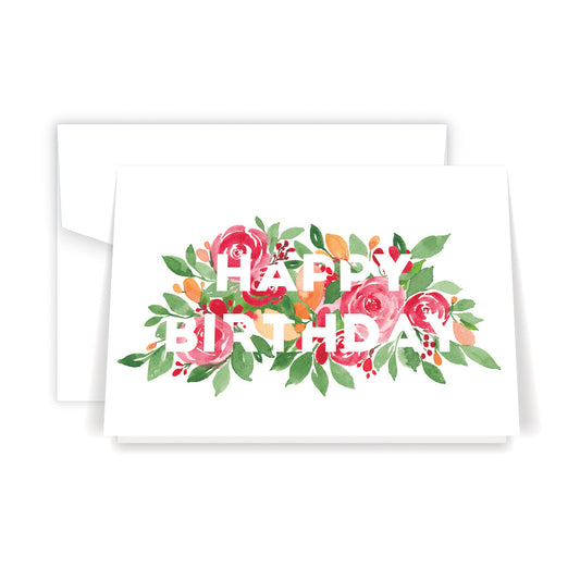 Happy Birthday Florals Card (6)