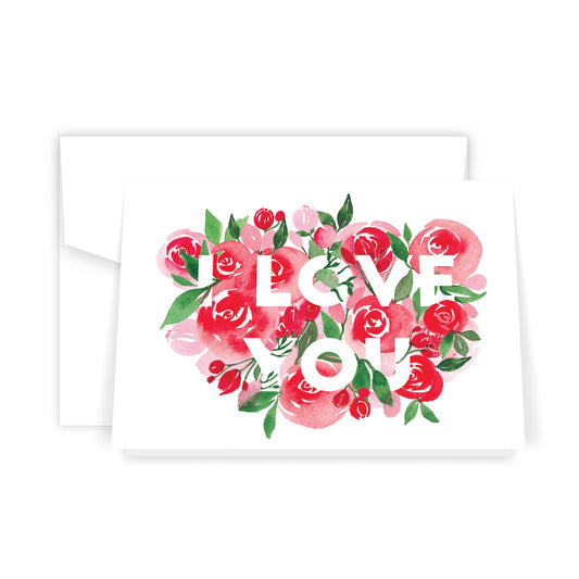 I Love You Florals Card (6)