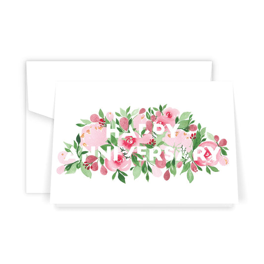 Happy Anniversary Florals Card (6)