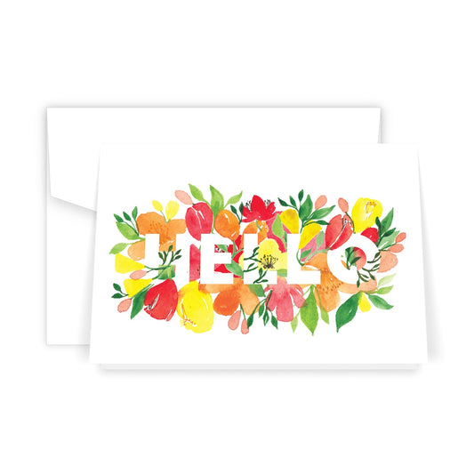 Hello Florals Card (6)