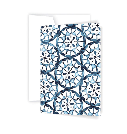 Blue Tiles Card (6)