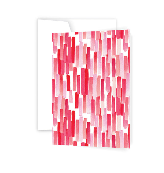 Pink Stripes Card (6)
