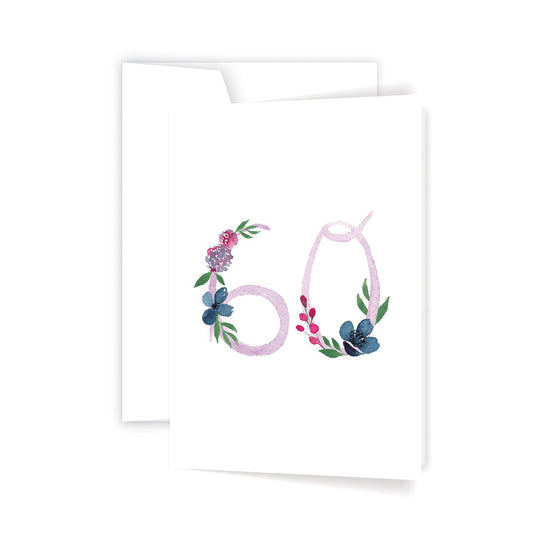 Floral 60 Card (6)