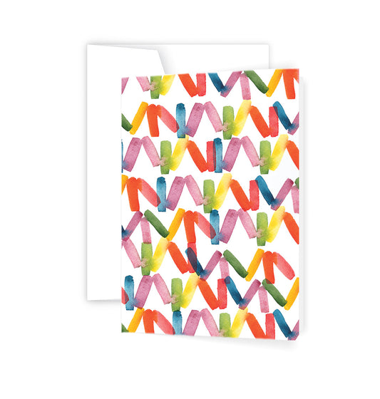 Rainbow Zig Zag Card (6)
