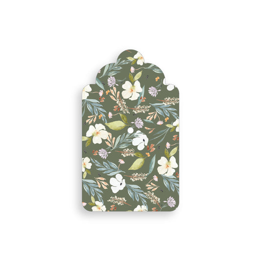 Olive Wildflowers Gift Tag Pack (x3)