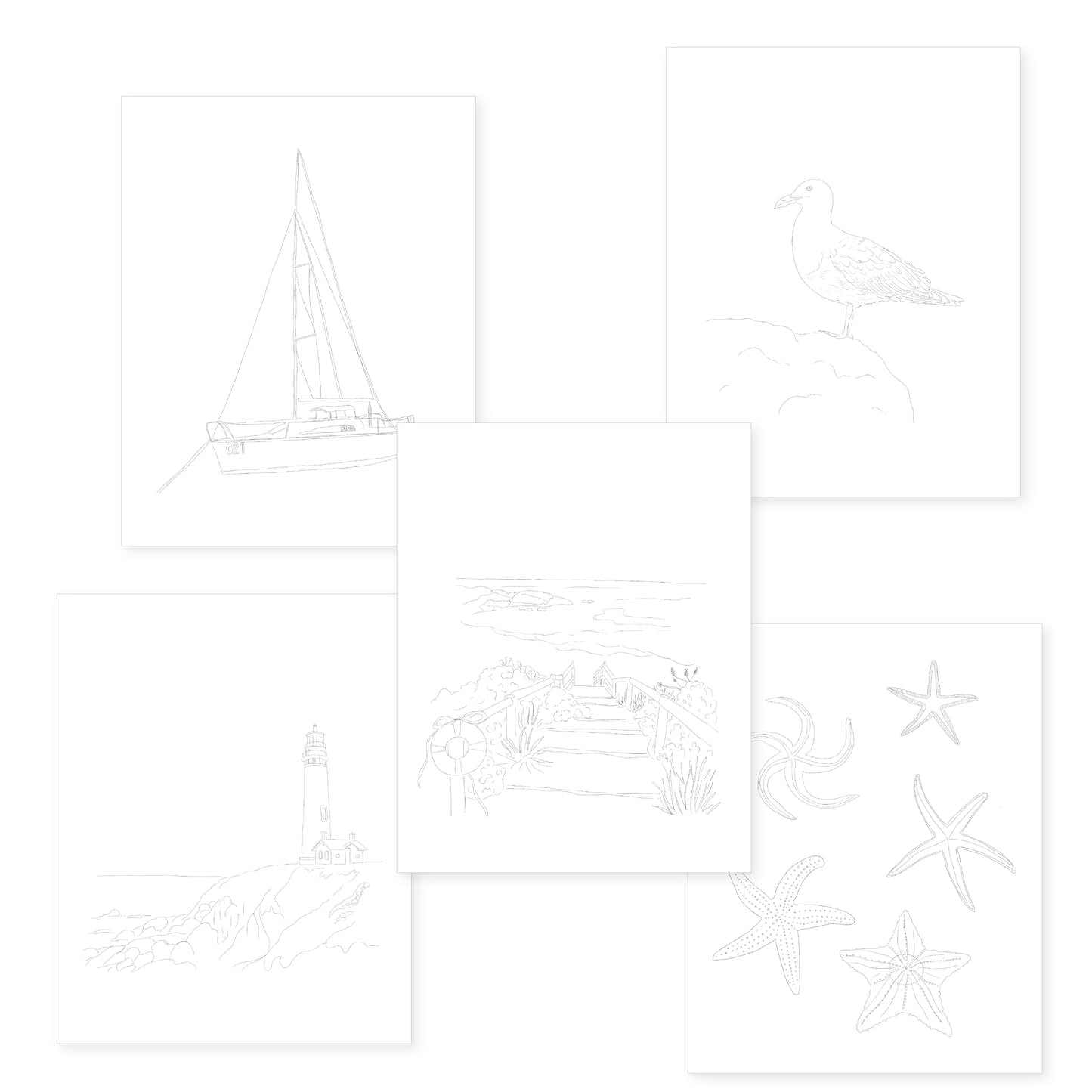 Watercolour Templates - The Coast (2)
