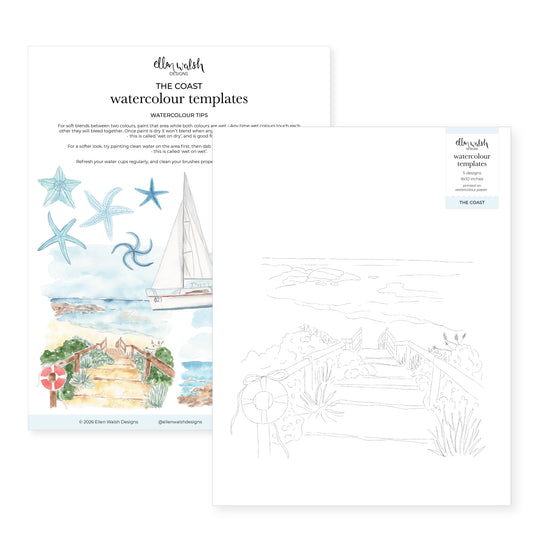 Watercolour Templates - The Coast (2)