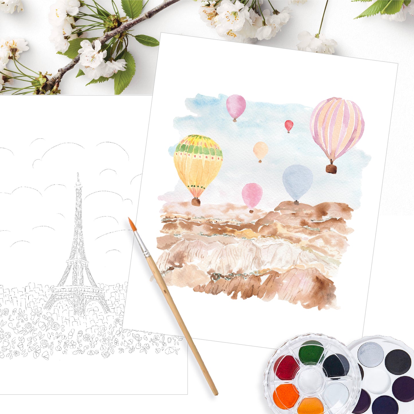 Travel Art Prints - Watercolour Kit (1)