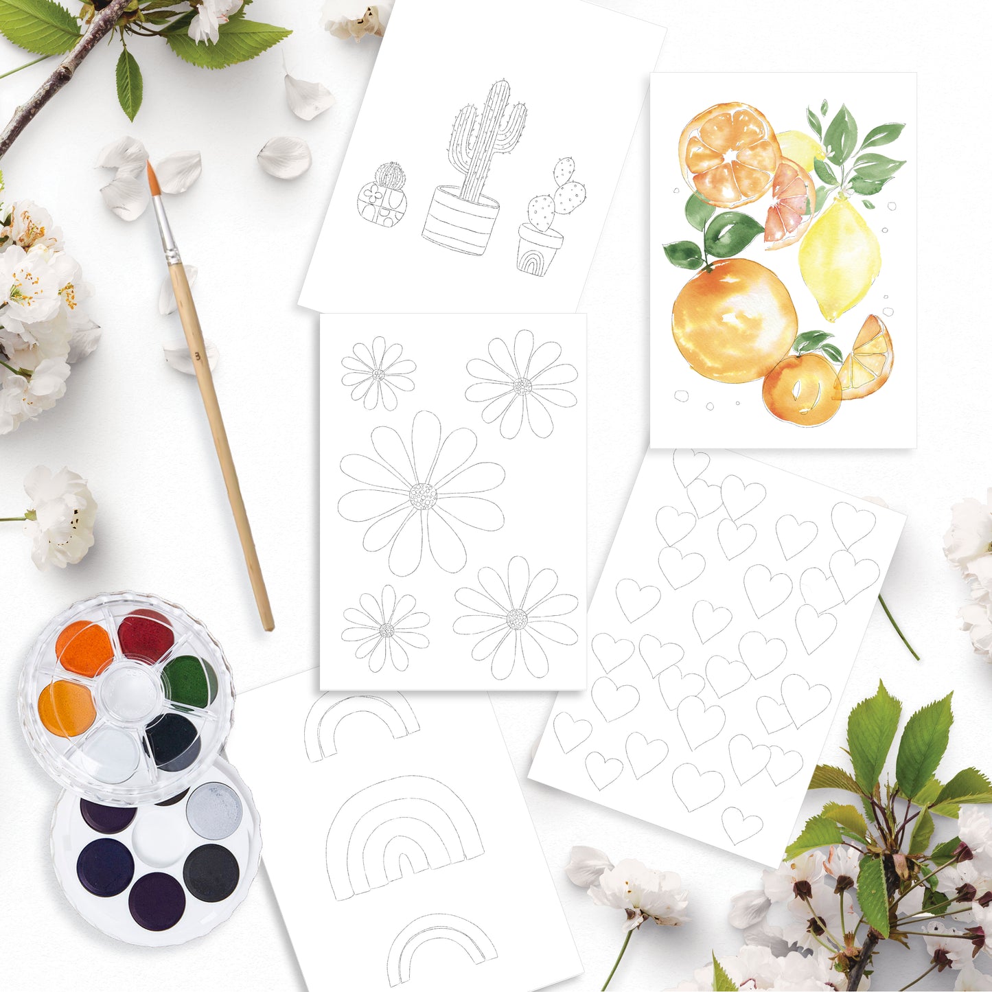 Watercolour Cards - Assorted (2)