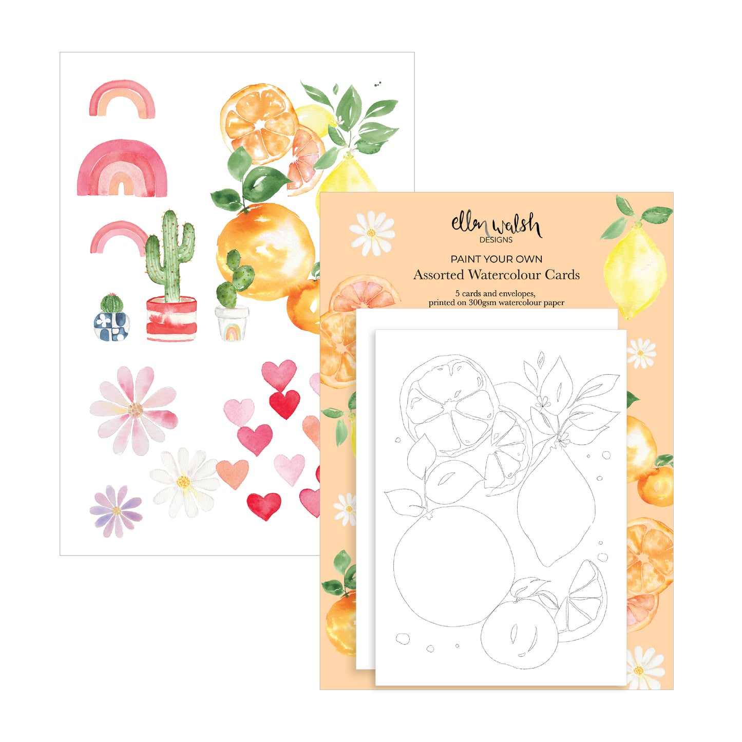 Watercolour Cards - Assorted (2)