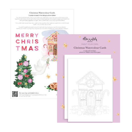 Watercolour Cards - Christmas (2)