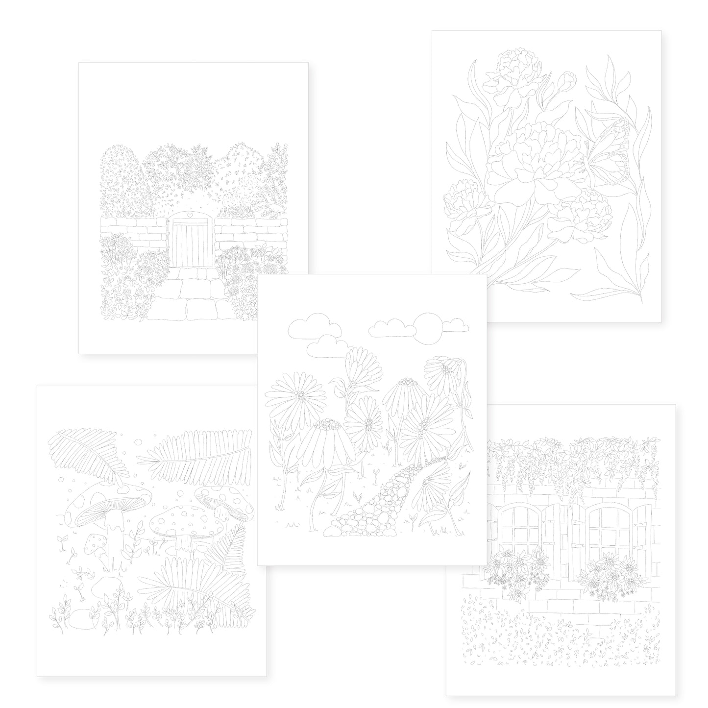 Watercolour Templates - In The Garden (2)