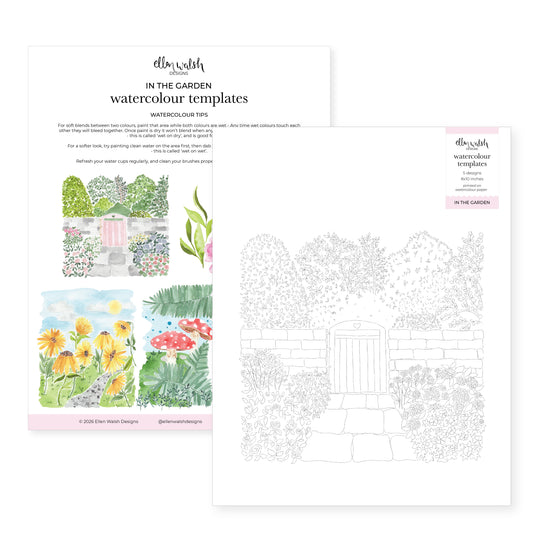 Watercolour Templates - In The Garden (2)