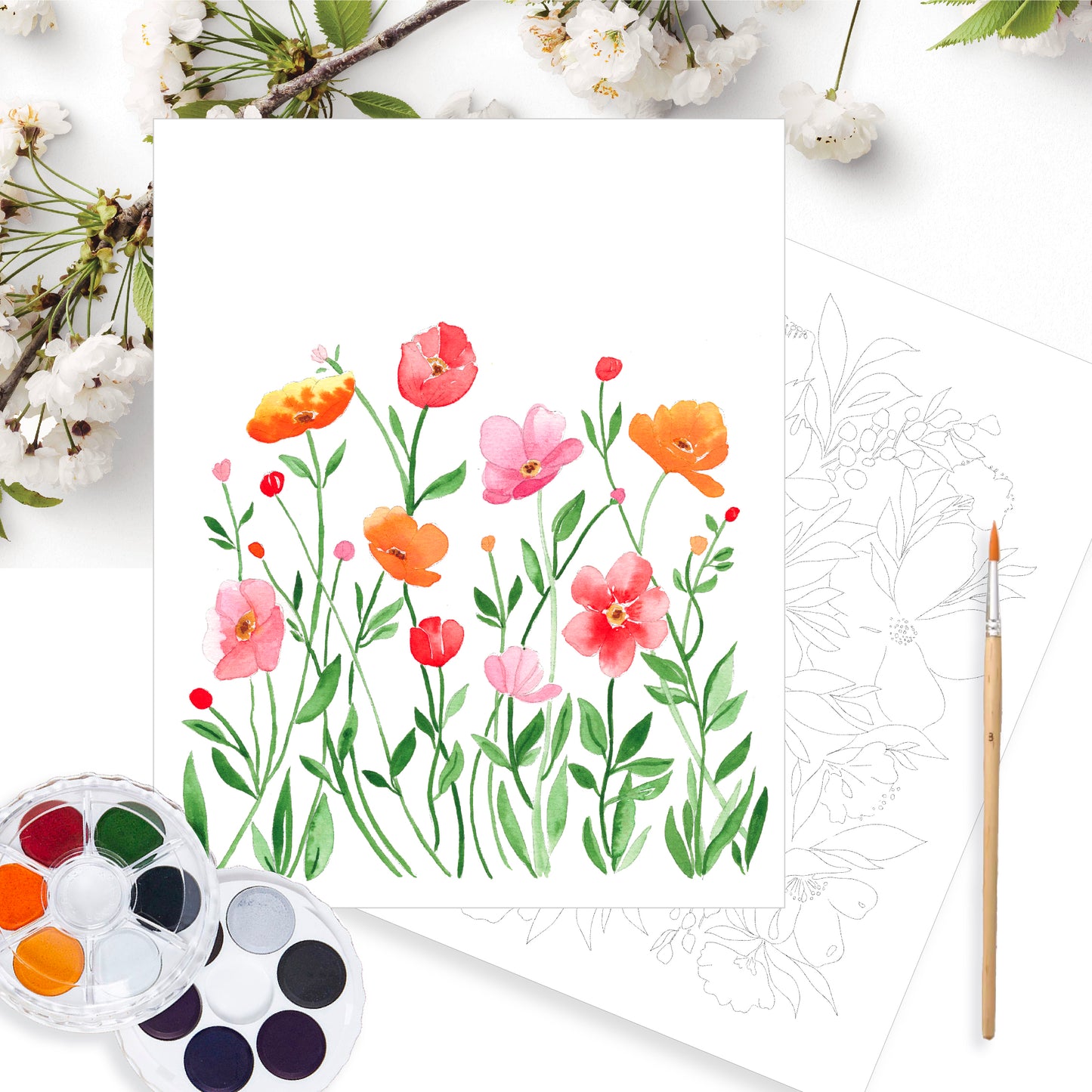 Floral Art Prints - Watercolour Kit (1)