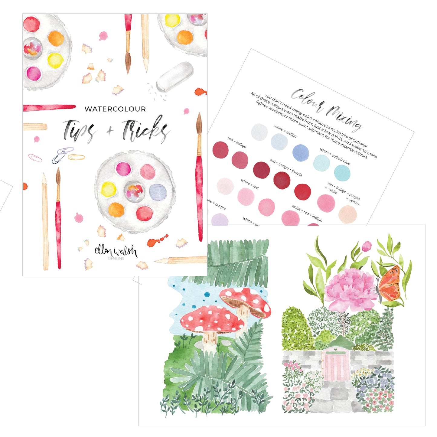 In the Garden Art Prints - Watercolour Kit (1)
