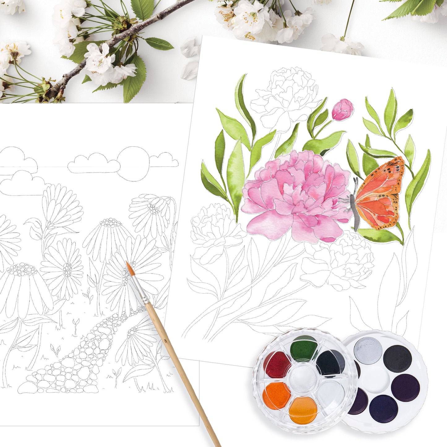 In the Garden Art Prints - Watercolour Kit (1)